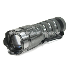 High quality tactical zoom flashlight torch